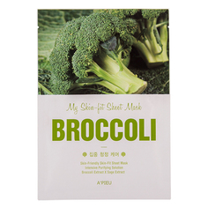 Маска для лица `A`PIEU` MY SKIN-FIT SHEET MASK с экстрактом брокколи (для гладкости кожи) 25 г Apieu