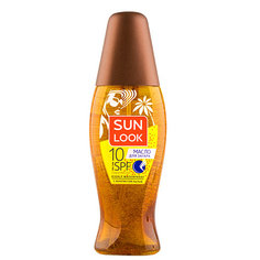 Масло для загара SUN LOOK с золотистой пылью SPF-10 150 мл