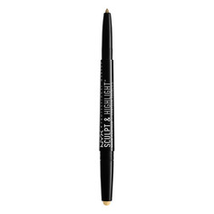 Карандаш для бровей `NYX PROFESSIONAL MAKEUP` SCULPT & HIGHLIGHT BROW CONTOUR  тон 01 Ivory