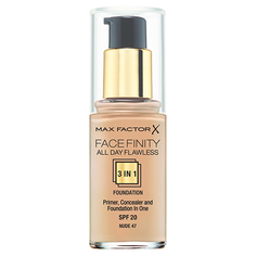 Основа тональная для лица `MAX FACTOR` FACEFINITY ALL DAY FLAWLESS 3 в 1 тон 47