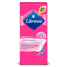 Прокладки ежедневные `LIBRESSE` DAILY FRESH Multistyle ультратонкие 20 шт