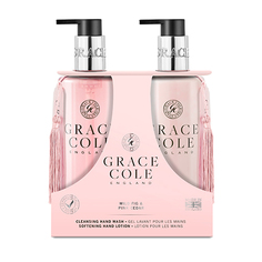 Набор подарочный женский `GRACE COLE` WILD FIG & PINK CEDAR (мыло жидкое для рук 300 мл, лосьон для рук 300 мл)