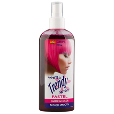 Спрей для волос красящий VENITA TRENDY COLOR тон Candy pink 75 мл