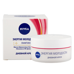 Крем для лица `NIVEA` ЭНЕРГИЯ МОЛОДОСТИ+ЛИФТИНГ дневной 45+ 50 мл