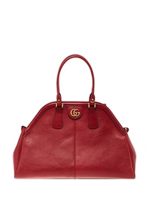 Красная кожаная сумка-саквояж Re(Belle) Gucci