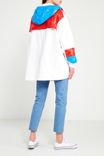 Анорак из лакированной ткани color blocking Msgm