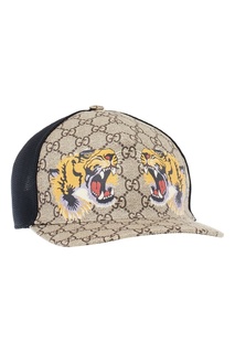Кепка с вышитыми тиграми Gucci