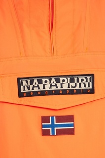 Оранжевый анорак с логотипом Napapijri
