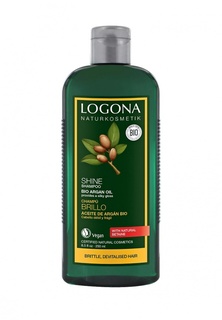 Шампунь Logona для восстановления  блеска волос с Био-Аргановым маслом, 250 мл