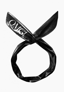 Повязка Double Dare OMG! Platinum для фиксации волос во время косметических процедур, черная