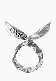 Повязка Double Dare OMG! Platinum для фиксации волос во время косметических процедур, серебряная