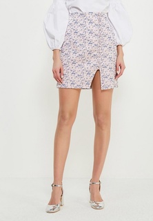 Юбка LOST INK JACQUARD BUTTON MINI SKIRT