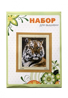 Набор для вышивания Живой Шелк Амурский тигр