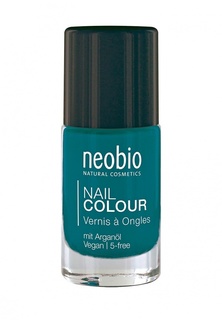 Лак для ногтей Neobio №09 5-FREE, с аргановым маслом. "Драгоценная бирюза"
