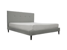 Кровать kyle 200*200 (ml) серый 216.0x100x216.0 см. M&L