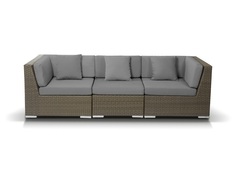 Модульный диван беллуно (outdoor) коричневый 4 Si S