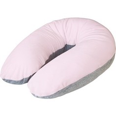 Подушка для кормления Ceba Baby Multi pink-grey велюр W-703-000-014