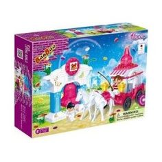 Конструктор Banbao Карета с упряжкой лошадей с 2 фигурками 328 деталей (6107)