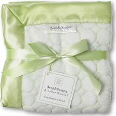 Детский плед флисовый SwaddleDesigns флисовый Stroller Blanket KiwiPuffCircle(SD-058KW)