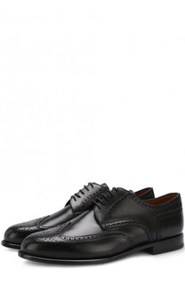 Кожаные дерби с брогированием W.Gibbs