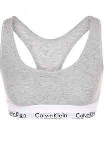 Кроп-топ из вискозы с контрастной эластичной лентой Calvin Klein Underwear