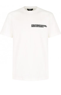 Хлопковая футболка с круглым вырезом CALVIN KLEIN 205W39NYC