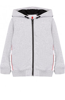 Хлопковый кардиган на молнии с капюшоном Givenchy