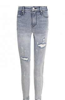 Укороченные джинсы-скинни с потертостями RTA
