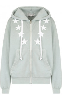 Кардиган из смеси полиэстера и хлопка с капюшоном Wildfox