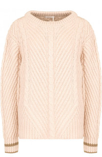 Пуловер фактурной вязки с круглым вырезом See by Chloé