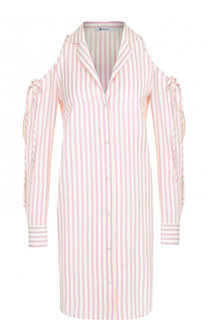 Удлиненная блуза свободного кроя с разрезами на плечах T by Alexander Wang
