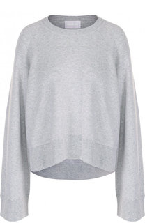 Хлопковый пуловер свободного кроя с круглым вырезом Zadig&amp;Voltaire