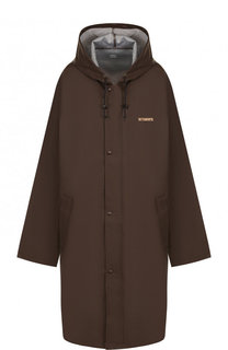 Плащ свободного кроя с капюшоном Vetements