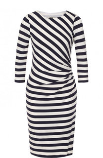Приталенное платье в полоску с укороченным рукавом Weill