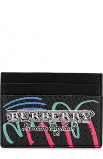 Кожаный футляр для кредитных карт с принтом Burberry
