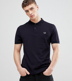 Темно-синее узкое однотонное поло Fred Perry - Темно-синий