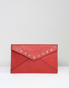 Клатч-конверт со звездами Yoki - Красный