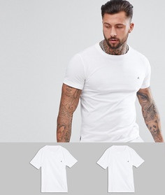 2 белые футболки с логотипом Replay - Белый