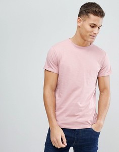 Футболка с карманом на груди Threadbare - Розовый
