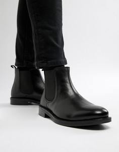 Черные кожаные ботинки челси Silver Street - Черный