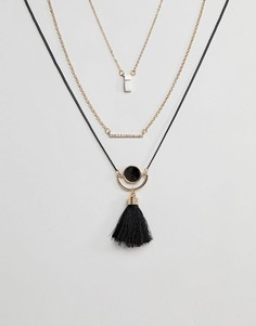 Ожерелье с подвесками Ashiana - Серебряный