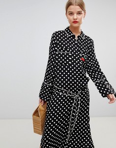 Пижамное платье макси Essentiel Antwerp - Черный