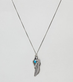 Серебряное ожерелье с подвеской Reclaimed Vintage Inpisred эксклюзивно для ASOS - Серебряный