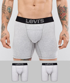 Набор из 2 пар удлиненных боксеров-брифов Levis Performance - Черный