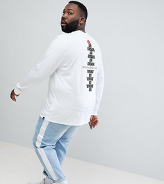 Белый лонгслив с принтом Nike Jordan PLUS AJ3 943938-100 - Белый