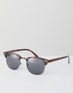 Квадратные солнцезащитные очки в коричневой оправе New Look - Коричневый