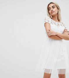 Кружевное платье для выпускного Vero Moda Petite - Белый