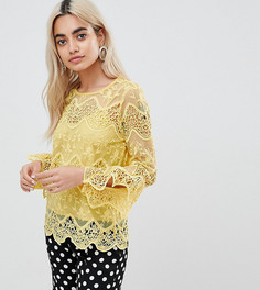 Кружевная блузка River Island Petite - Желтый