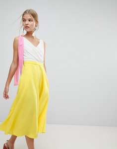 Платье миди в стиле колор блок Max&Co - Желтый