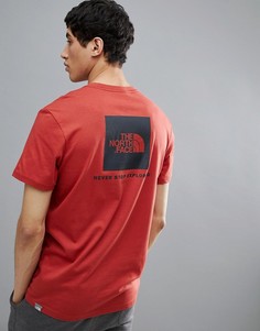 Красная футболка с логотипом на спине The North Face Red Box - Красный